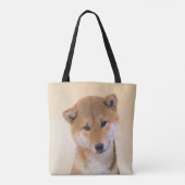 Shiba Inu (rood) schilderen - Oorspronkelijke hond Tote Bag (Achterkant)