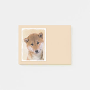 Shiba Inu (rood) schilderen - Originele Dog Art Post-it® Notes