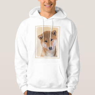Shiba Inu (Rood) Schilderij - Originele Honden Kun Hoodie