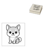Shiba Inu Rubberstempel (Gestempeld)