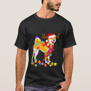 Shiba Inu Santa Hat Xmas - Hondenliefhebber met st T-shirt