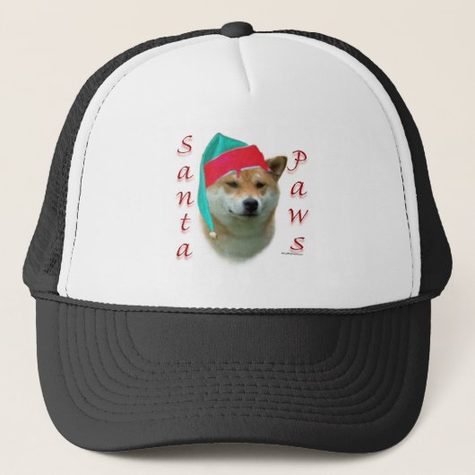 Shiba Inu Santa Paws Trucker Pet (Voorkant)
