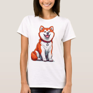 Shiba Inu Schattige cartoon Hond T-shirt