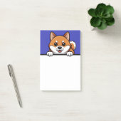 Shiba Inu Schattige Peeking Shiba Puppy Hondenlief Post-it® Notes (Kantoor)