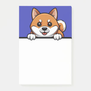 Shiba Inu Schattige Peeking Shiba Puppy Hondenlief Post-it® Notes