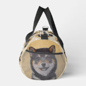 Shiba Inu Schilderen Zwart en Tan Originele Hond A Plunjezak (Rechts)