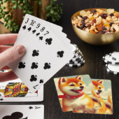Shiba Inu schilderij Pokerkaarten (Insitu)