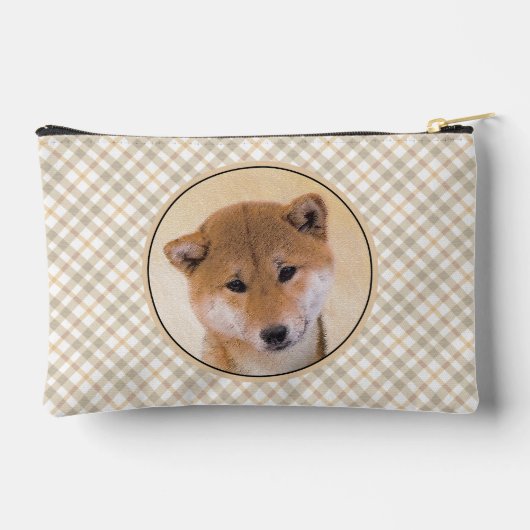 Shiba Inu Schilderij Rood Schattige Originele Pet  Etui (Achterkant)