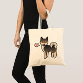 Shiba Inu Sesam Liefde Tote Bag (Voorkant (product))