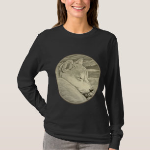 Shiba Inu Shirten Art Lady's Shirt Dog Art Shirten