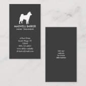 Shiba Inu Silhouet Verticaal Visitekaartje (Voorkant / Achterkant)