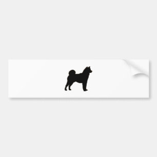 Shiba Inu silhouette Bumpersticker