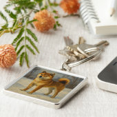 Shiba Inu Sleutelhanger (Zijkant)