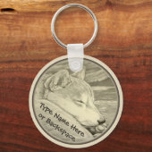 Shiba Inu Sleutelhanger Personalized Shiba Inu Dog (Voorkant)