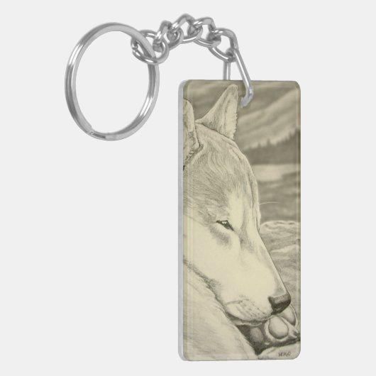 Shiba Inu Sleutelhanger Shiba Inu Dog Art Gifts (Voorkant Links)