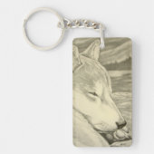 Shiba Inu Sleutelhanger Shiba Inu Dog Art Gifts (Voorkant)