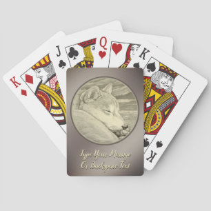 Shiba Inu-speelkaarten Aangepaste kledingkaarten Pokerkaarten