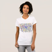 Shiba Inu Splash T-shirt (Voorkant volledig)