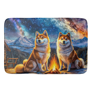 Shiba Inu Star Gazing 03 Ontwerp door Rich AMeN Gi Badmat