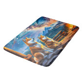 Shiba Inu Star Gazing Design van Rich AMeN Gill Badmat (Gekanteld)