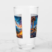 Shiba Inu Star Gazing Design van Rich AMeN Gill Glas (Links)