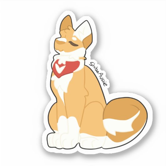 Shiba Inu Sticker (Voorkant)