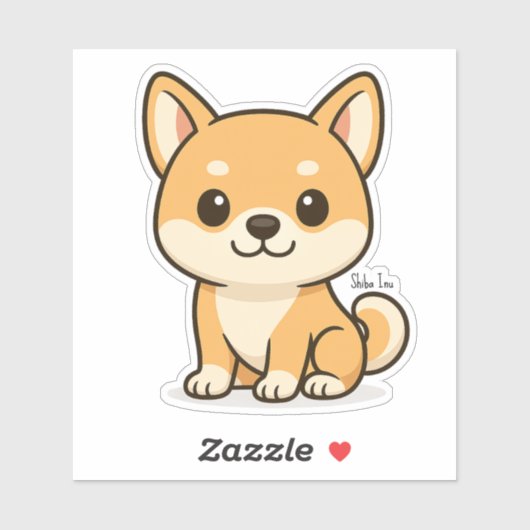 Shiba Inu Sticker (Vel)