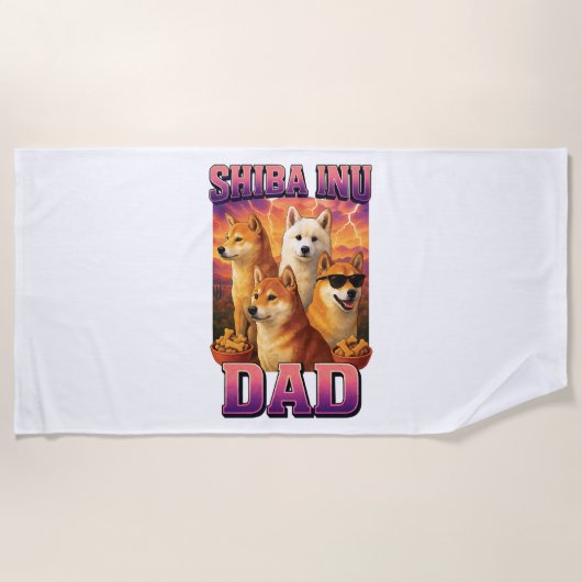 Shiba Inu Strandlaken (Voorkant)