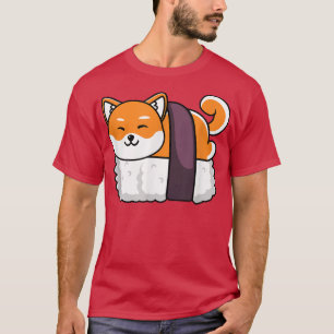 Shiba Inu Sushi Kawaii Neko Gift T-shirt