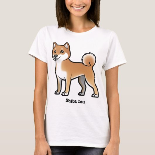 shiba inu t-shirt (Voorkant)