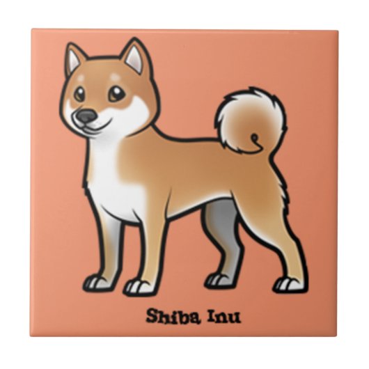 shiba inu tegeltje (Voorkant)