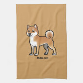 shiba inu theedoek (Verticaal)