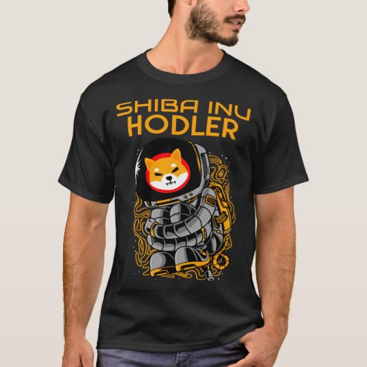 Shiba Inu token Crypto Coin Cryptocurrency T-shirt (Voorkant)