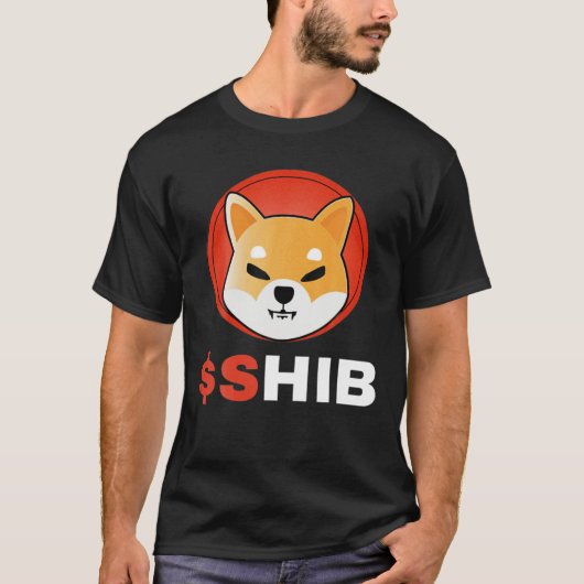 Shiba Inu Token Crypto, $Shib Coin Cryptocurrency T-shirt (Voorkant)