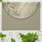 Shiba Inu Towel Hondenliefhebber Art Tea Towels &  Theedoek (Gevouwen)