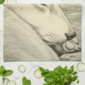 Shiba Inu Towel Hondenliefhebber Art Tea Towels &  Theedoek (Gevouwen)