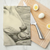 Shiba Inu Towel Hondenliefhebber Art Tea Towels &  Theedoek (Quarter Fold)