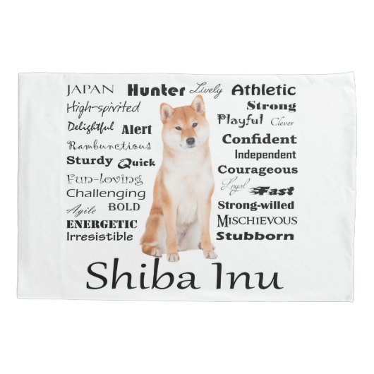 Shiba Inu Traits Kussensloop (Achterkant)