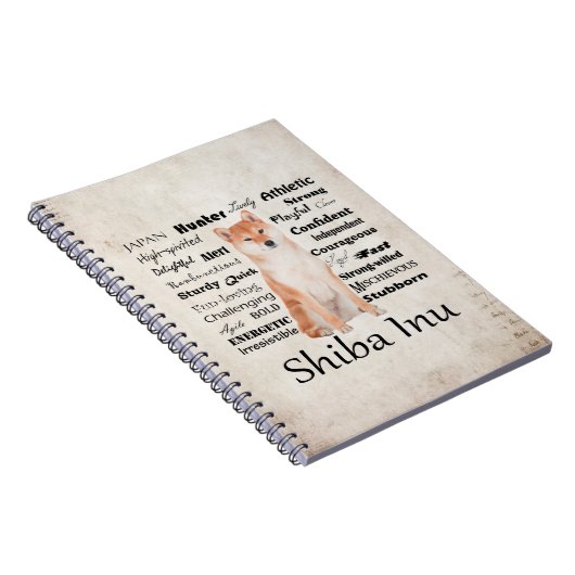 Shiba Inu Traits notebook Notitieboek (Rechterzijde)