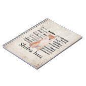 Shiba Inu Traits notebook Notitieboek (Linkerzijde)