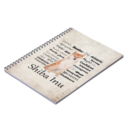 Shiba Inu Traits notebook Notitieboek (Linkerzijde)