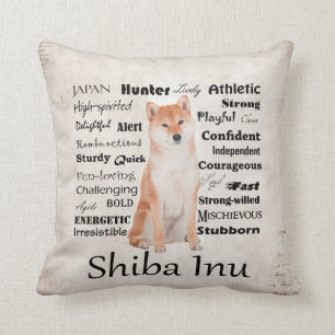 Shiba Inu Traits Pillow Kussen