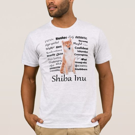 Shiba Inu Traits T-Shirt (Voorkant)