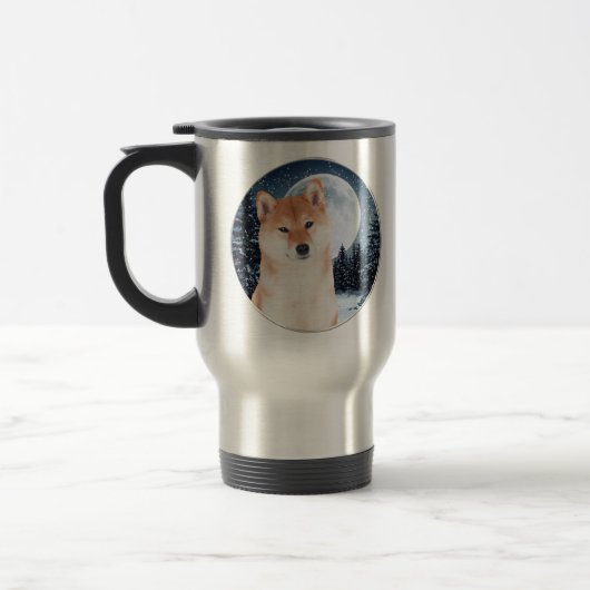 Shiba Inu Travel Mug Reisbeker (Links)