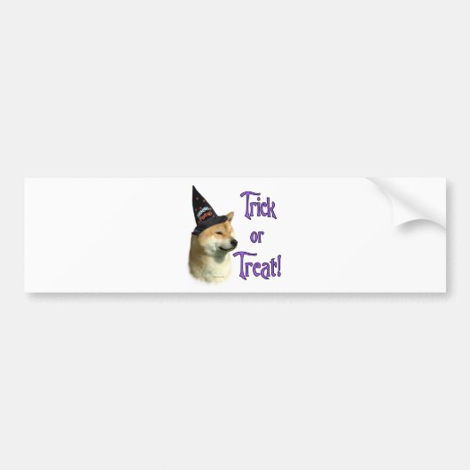 Shiba Inu Trick Bumpersticker (Voorkant)