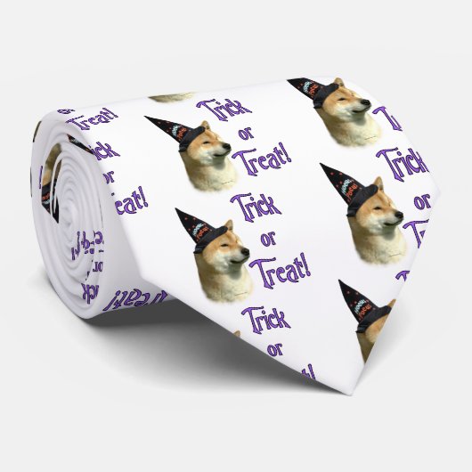 Shiba Inu Trick Stropdas (Opgerold)