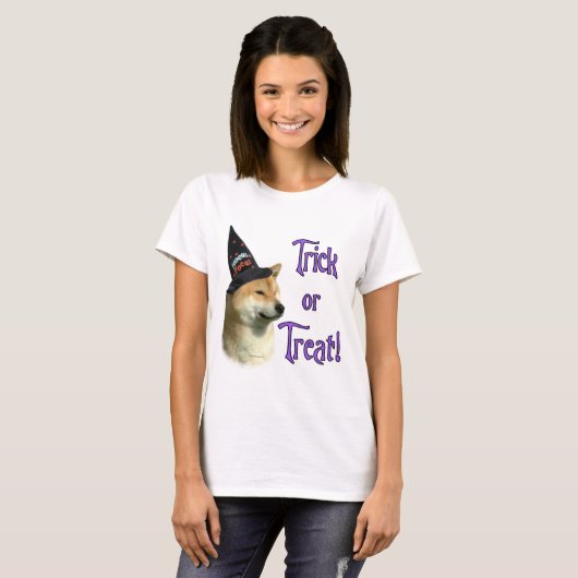 Shiba Inu Trick T-shirt (Voorkant volledig)