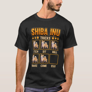 Shiba Inu Tricks Naughty Pet Puppy Trainer Mam Pap T-shirt