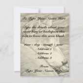 Shiba Inu Uitnodigingen Gepersonaliseerde Shiba In (Achterkant)