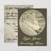 Shiba Inu Uitnodigingen Gepersonaliseerde Shiba In (Voorkant / Achterkant)